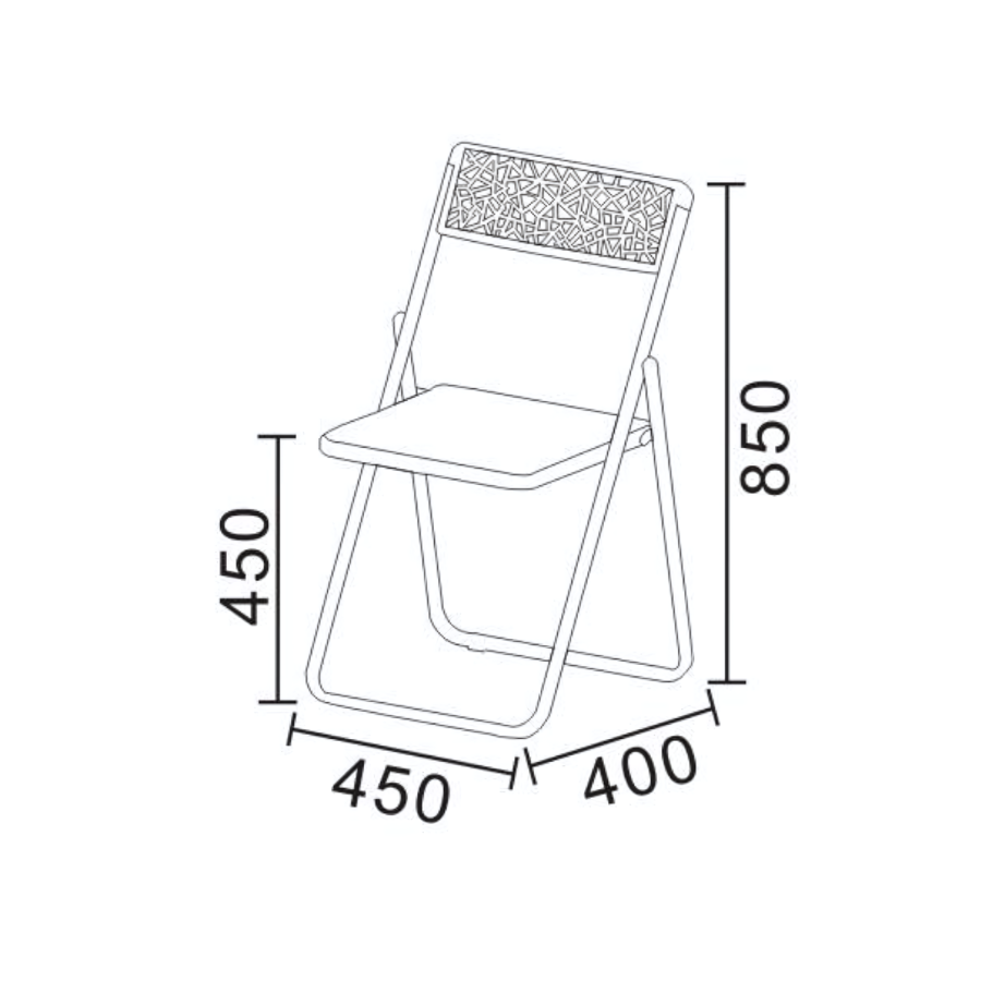 Ghế gấp khung kim loại - GDT S789A