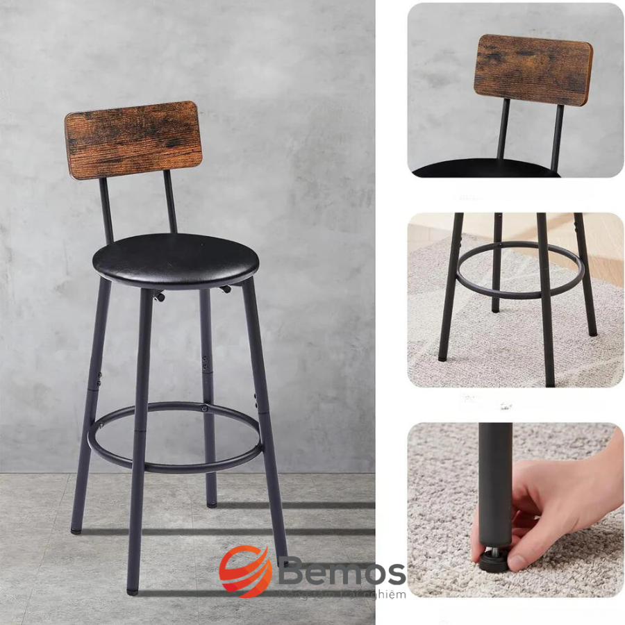 Bộ bàn ghế bar chân sắt CF-BG311