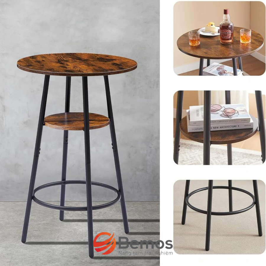Bộ bàn ghế bar chân sắt CF-BG311