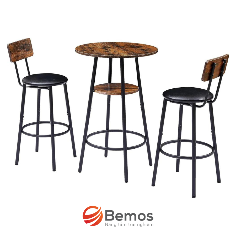 Bộ bàn ghế bar chân sắt CF-BG311