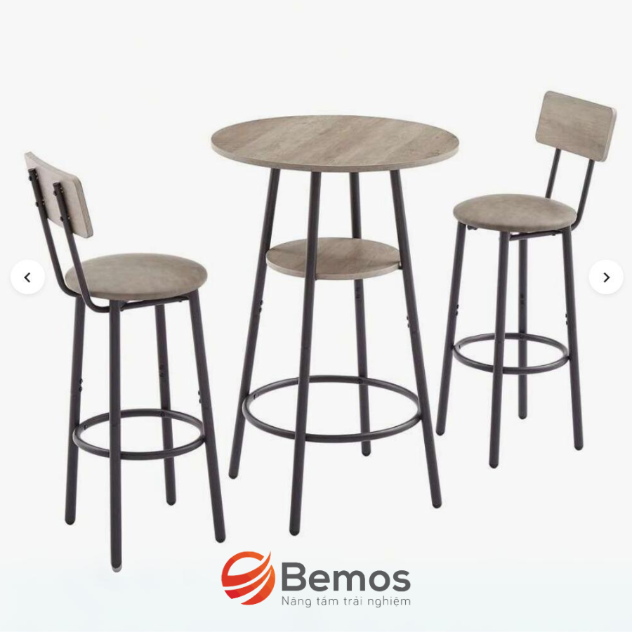 Bộ bàn ghế bar chân sắt CF-BG312