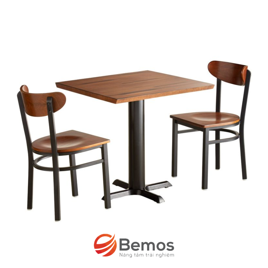 Bộ bàn ghế tựa cong chân sắt CF-BG314