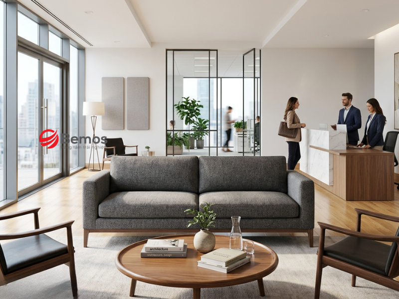 Bố Trí Bộ Sofa Tiếp Khách Văn Phòng Tối Ưu Cho Đàm Phán Ký Kết