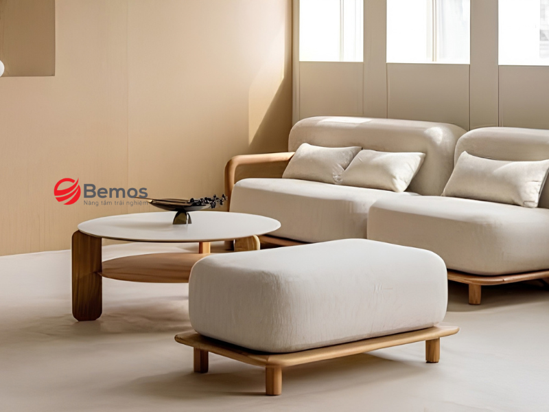 Ghế sofa đơn kèm đôn gác chân mang đến phút nghỉ ngơi trọn vẹn