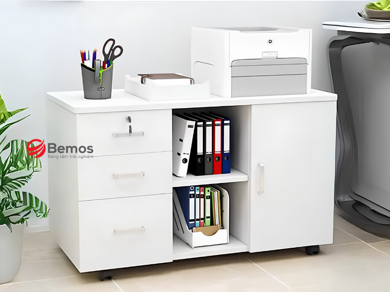Thông số kích thước hộc tủ di động chuẩn mọi gầm bàn