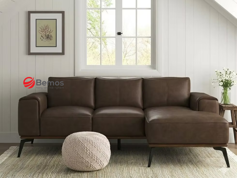 Lý do sofa da 1m5 là lựa chọn hoàn hảo cho phòng khách nhỏ