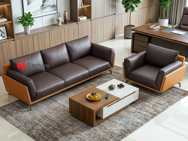 Sofa Da 3 Ghế - Nên Chọn Ghế Rời Hay Liền Khối? 