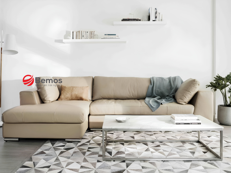 10+ Mẫu Sofa Da Màu Be Tinh Tế, Sang Trọng Cho Không Gian 2026