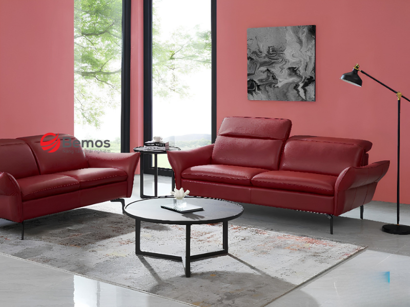 Lý do sofa da màu đỏ chiếm lĩnh thị trường nội thất hiện nay