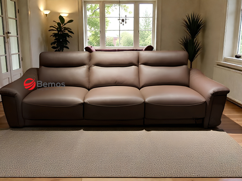 Sofa Da Màu Nâu Đất – Lựa Chọn Sang Trọng & Ấm Cúng Cho Không Gian Sống