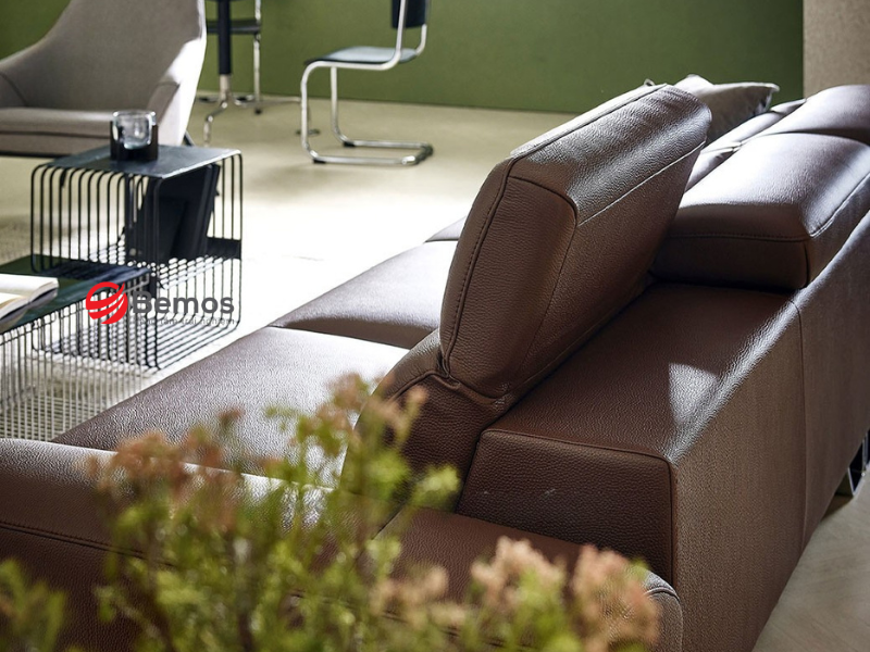 Sofa da nâu hợp với kiểu phòng khách nào