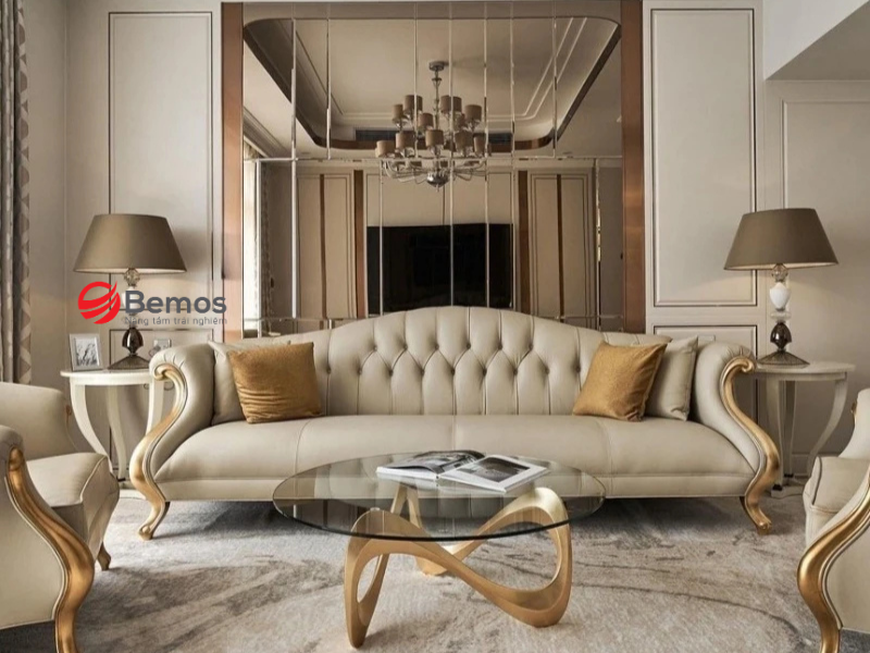 50+ Mẫu Sofa da Tân Cổ Điển Tinh Tế sang trọng