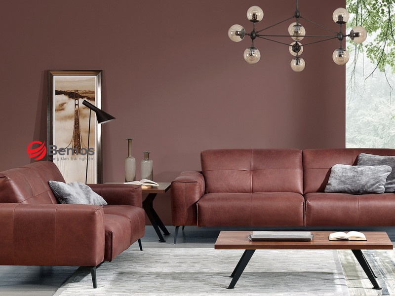 Sofa da thật văn phòng