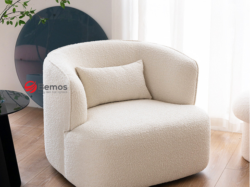 Bí quyết sử dụng sofa đơn bọc nỉ mùa hè không bị nóng