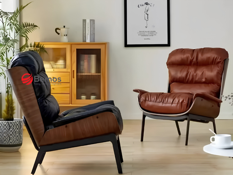 sofa đơn chân inox