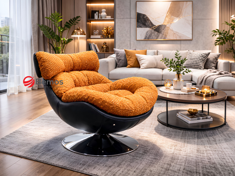 Lợi ích của sofa đơn chân xoay khi làm việc