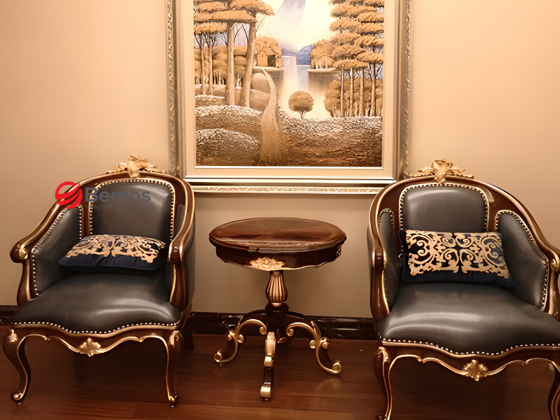 Cách bài trí sofa đơn cổ điển chuẩn quý tộc