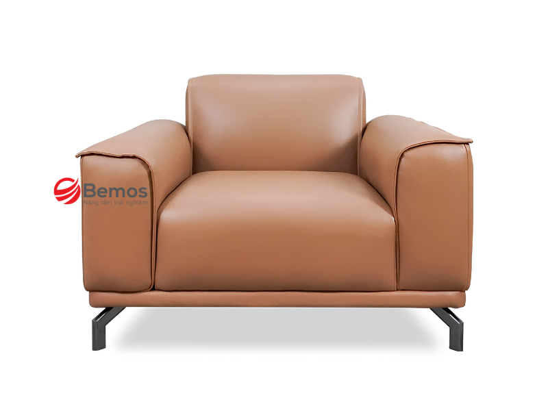 Kinh nghiệm chọn sofa đơn da bò phù hợp không gian