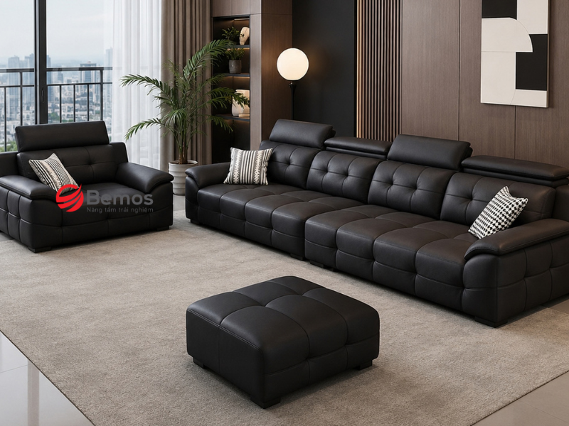 Ghế sofa đơn màu đen kiến tạo sức hút từ nét đẹp tối giản vượt thời gian