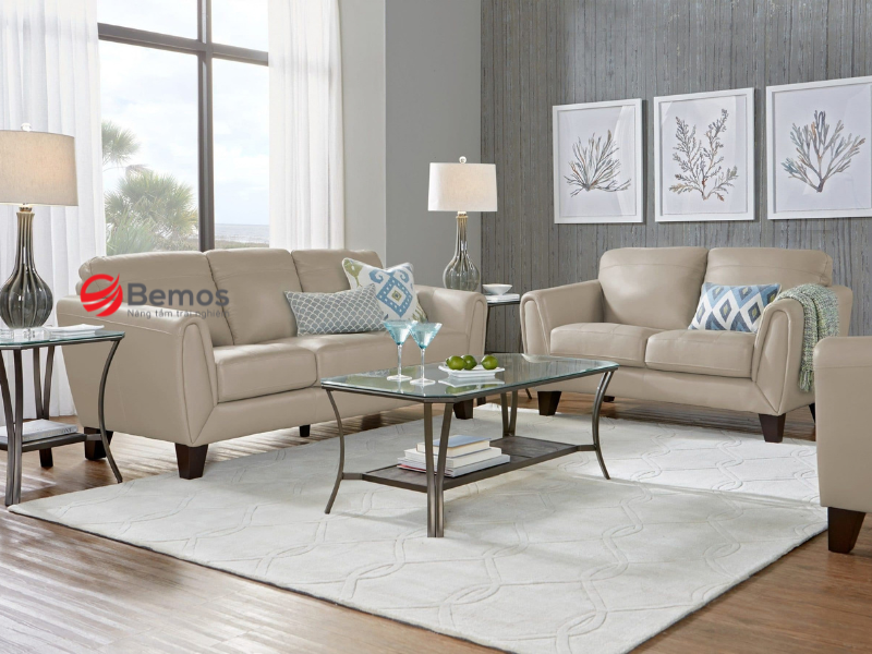 Sofa đơn màu kem trang nhã kiến tạo nét sang trọng cho căn hộ hiện đại