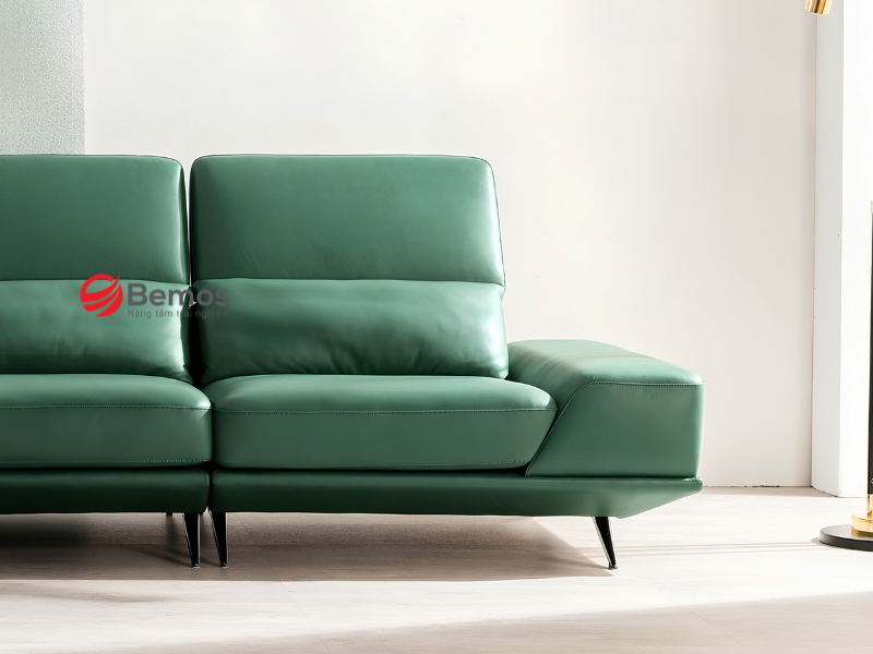 sofa đơn màu xanh
