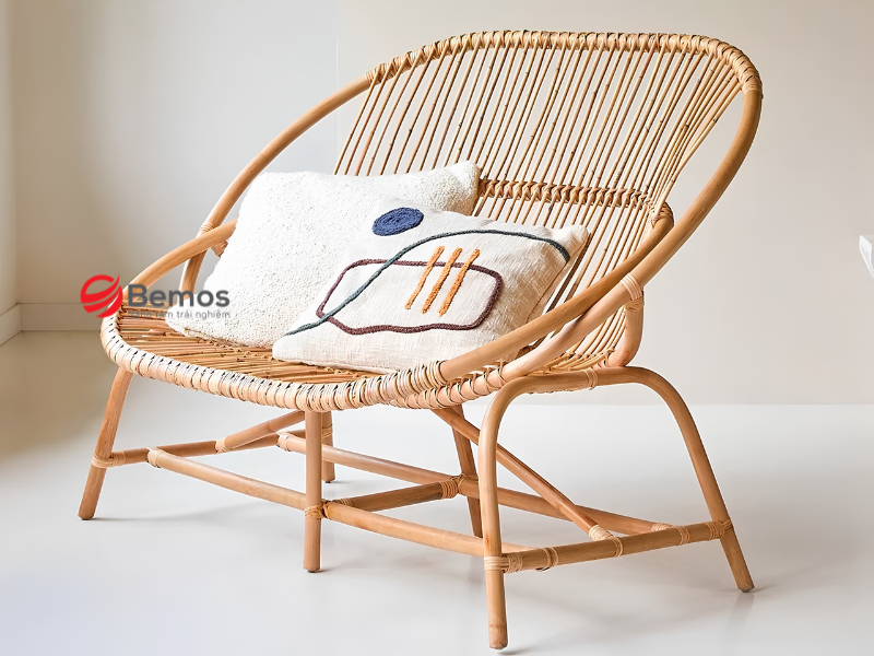 Sofa Đơn Mây Tự Nhiên Mang Nét Mộc Mạc Thư Thái Cho Ngôi Nhà
