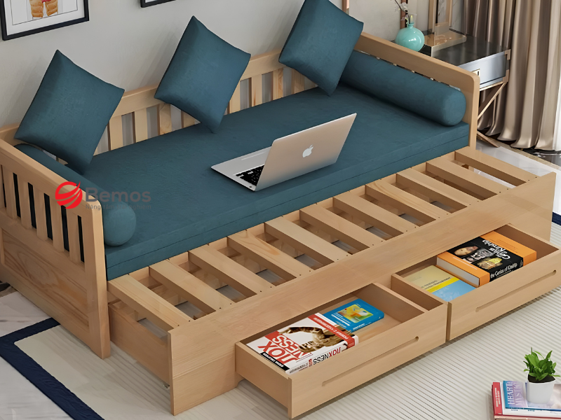 Chọn sofa giường 2 in 1 đẹp tiện lợi cho phòng khách hiện đại