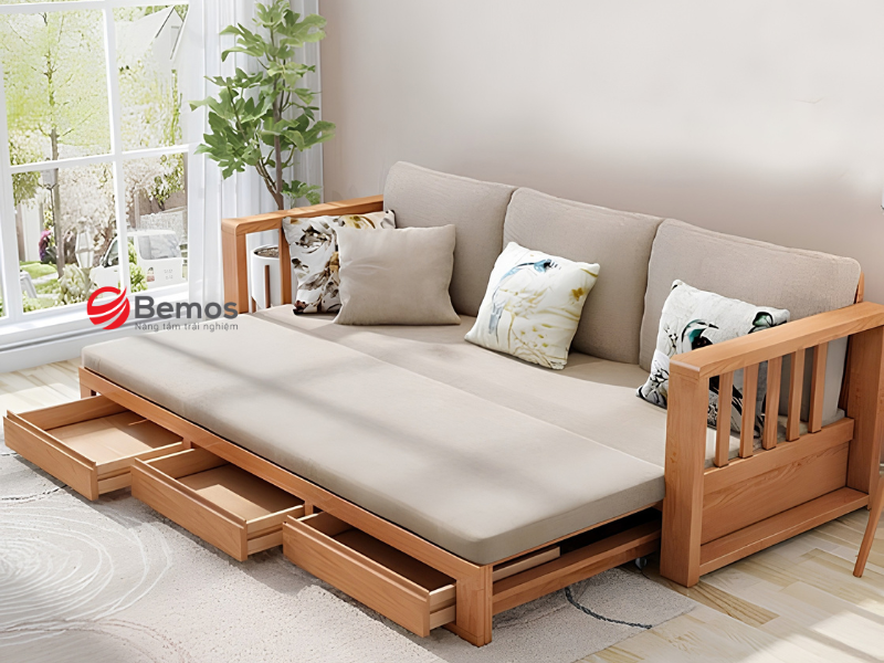 Chọn sofa giường kiểu nhật tối giản nâng tầm không gian thư giãn