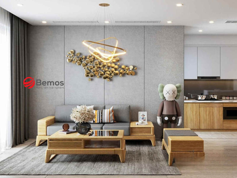 Ưu điểm nổi bật của thiết kế sofa gỗ 1 văng