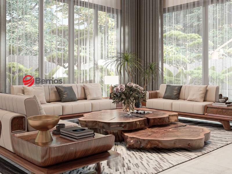 Sofa gỗ 1m5