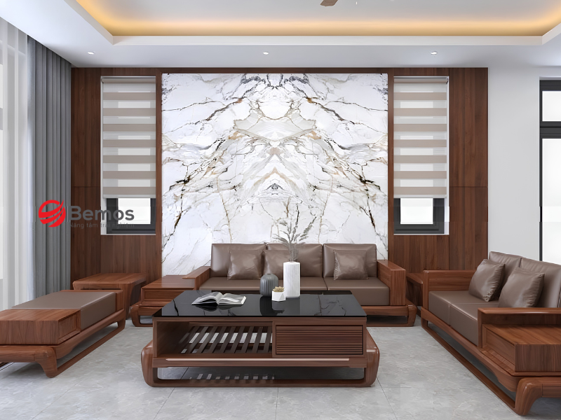 sofa gỗ bọc nệm