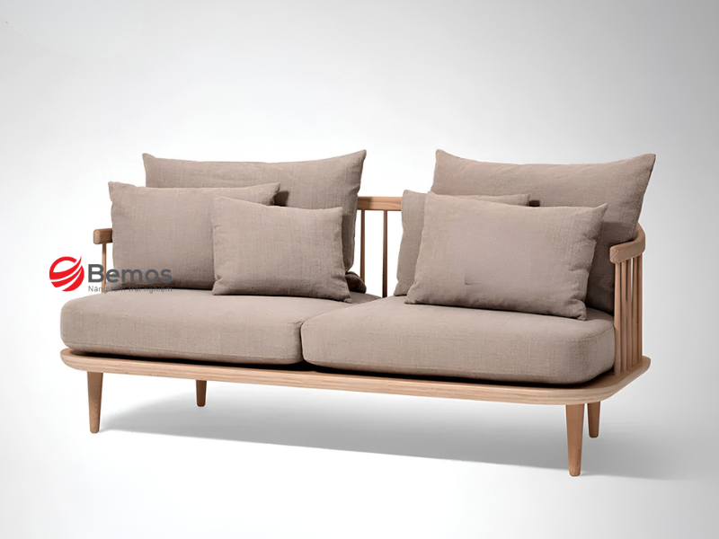 Sofa gỗ bọc nỉ