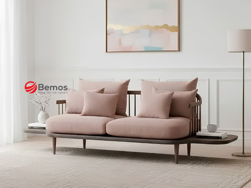 Các chất liệu sofa gỗ bọc nỉ làm đệm sofa phổ biến