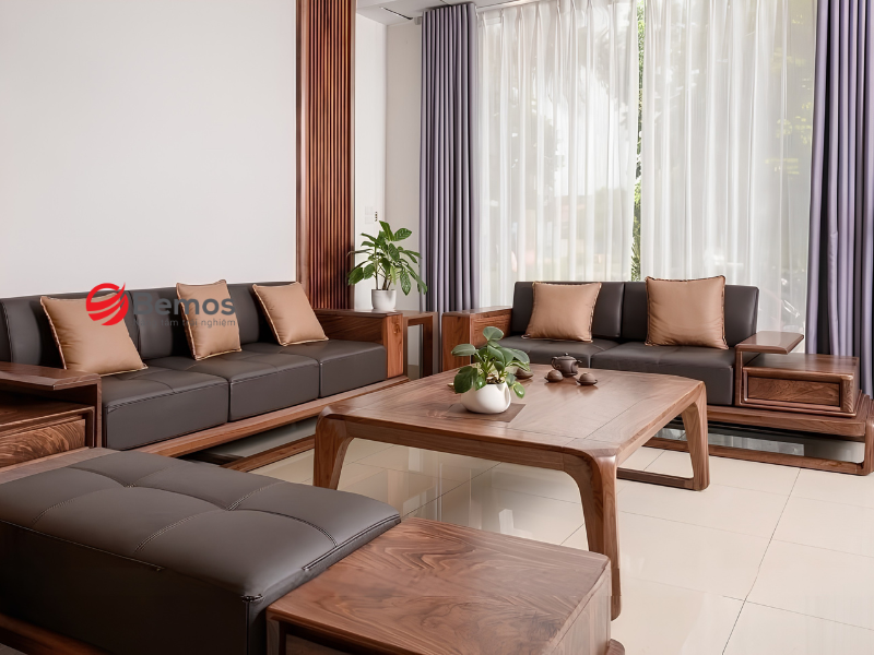 Các tiêu chuẩn chọn sofa gỗ tiết kiệm diện tích