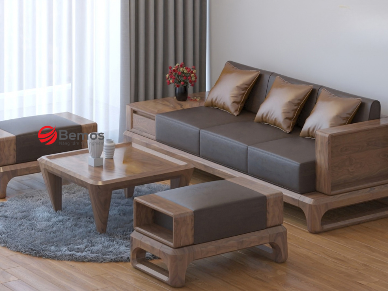 Nguyên tắc vàng chọn sofa gỗ cho phòng khách nhỏ "ăn gian" diện tích 