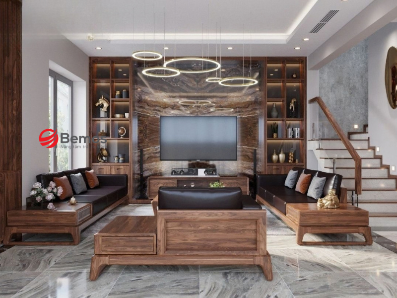 Kích thước sofa gỗ chung cư dưới 20m2