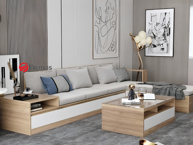 Sofa gỗ công nghiệp
