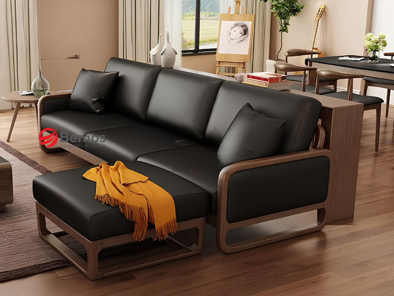 Lợi ích vượt trội của sofa gỗ đệm da
