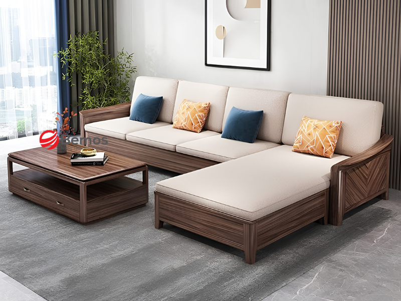 Sofa Gỗ Đệm Nỉ - Trải Nghiệm Êm Ái & Mẹo Dùng Sạch Bền Lâu