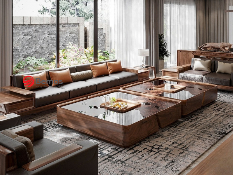 Bí Quyết Bài Trí Sofa Gỗ Góc Chữ L Che Góc Chết, Đẹp Cho Phòng Khách