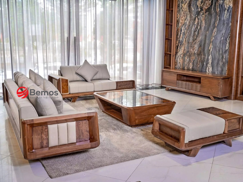 Ưu điểm của sofa gỗ gụ
