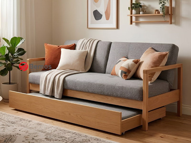 Sofa Gỗ Kéo Ra Thành Giường 2 Trong 1 Có Thực Sự Bền Chắc?