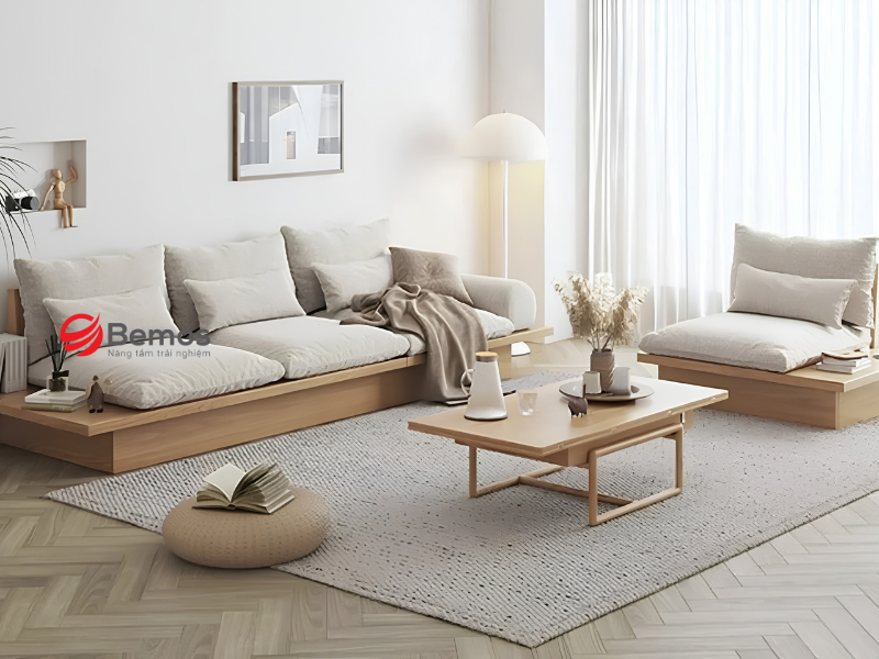  Đưa Tinh Thần Zen Vào Không Gian Sống Với Sofa Gỗ Kiểu Nhật Tối Giản