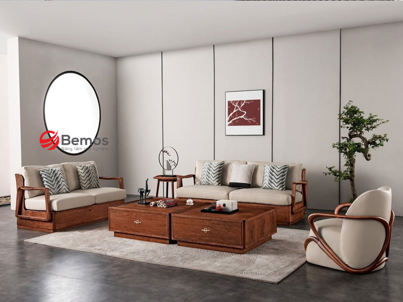 Mẹo chọn mua sofa gỗ lót nệm chất lượng, bền đẹp