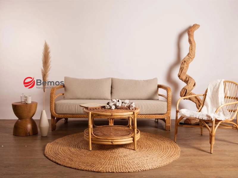 Sofa Gỗ Mây Indochine - Nét Đẹp Hoài Niệm & Mẹo Chọn Bền