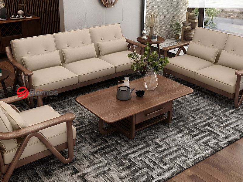 sofa gỗ nhỏ gọn