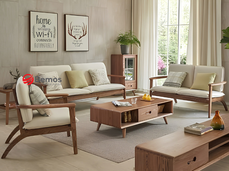 Bí Quyết Chọn Sofa Gỗ Nhỏ Gọn Vừa Vặn Từng Centimet Phòng Khách