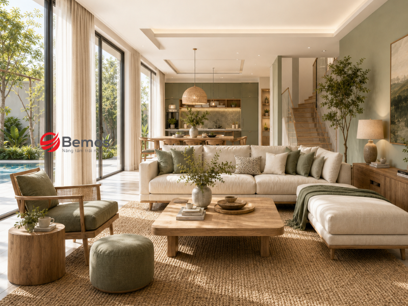 Cách Chọn Sofa Gỗ Phòng Khách Đẹp, Tối Ưu Diện Tích Cho Mọi Nhà