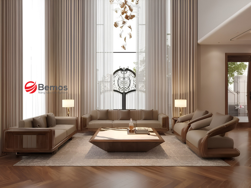 Mẹo chọn chất liệu sofa gỗ văn phòng