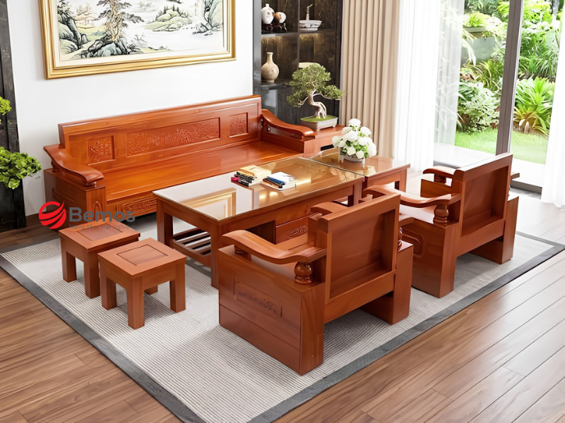 Sofa Gỗ Xoan Đào Có Tốt Không? Giá Bán Và So Sánh Gỗ Sồi